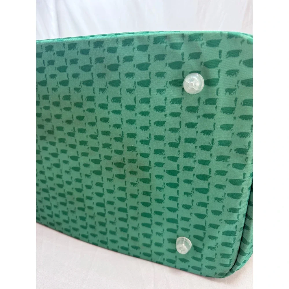 Tupperware Tropical Hibiscus Insulated Cooler Tote Beach Bag Large Green Pink